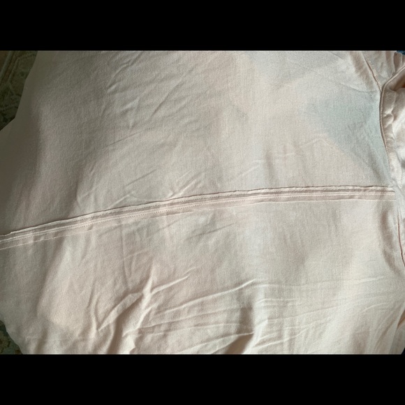 Free People pink v neck collar shirt S longsleeved - Picture 5 of 5